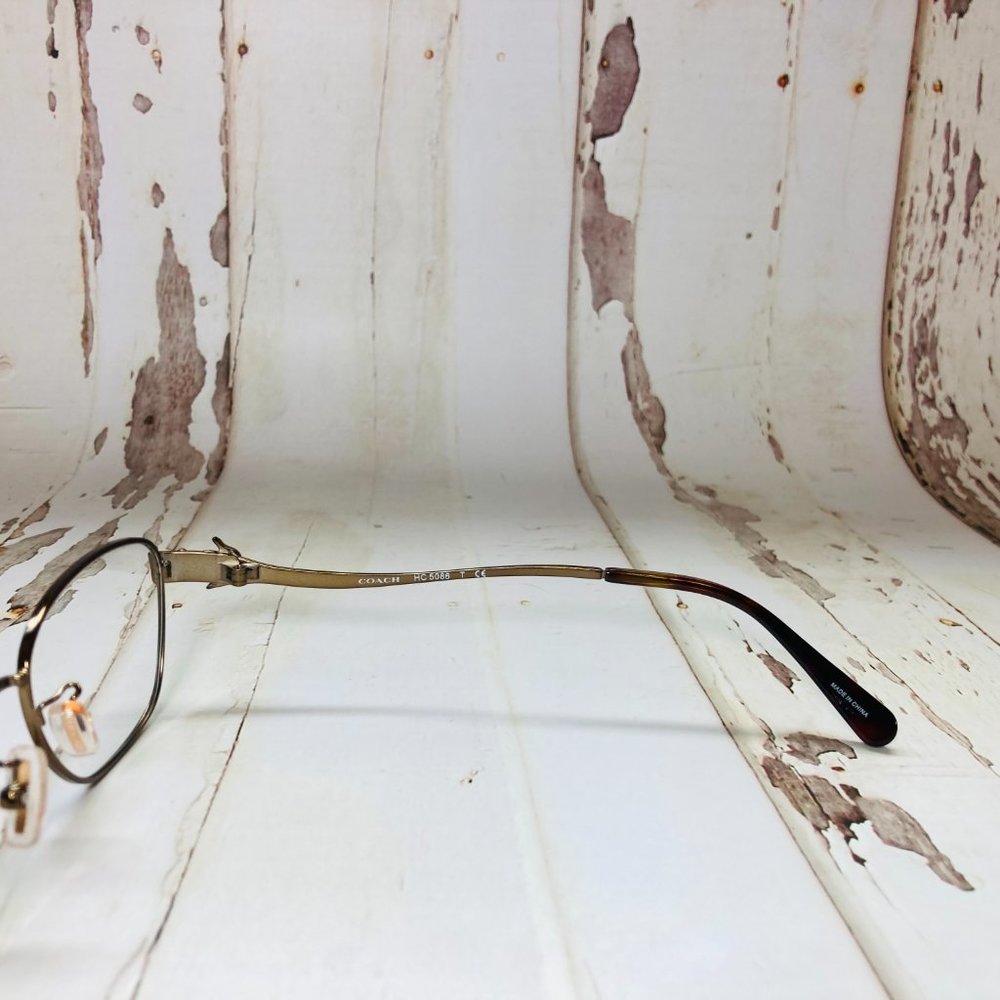 Coach Rectangular Brown Tortoise Eyeglasses Glass… - image 7